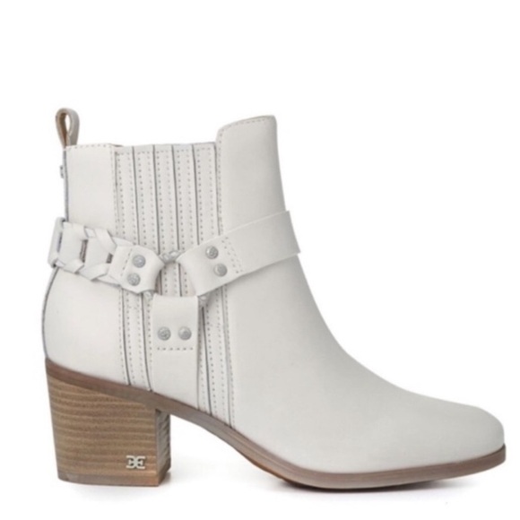 Sam Edelman Dalma Western Harness White Festival Cowgirl Ankle Boots - Picture 10 of 10